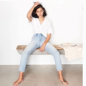 Madewell Perfect Summer Jeans in Fitzgerald wash, 28, nwt